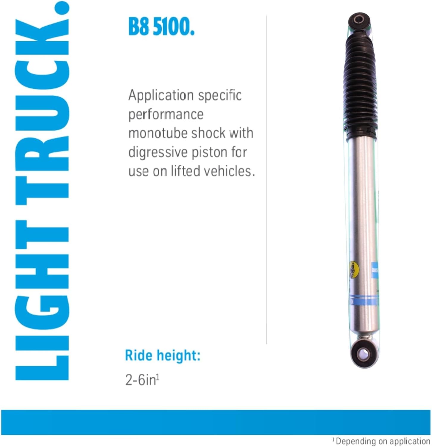 5100 Series Pair of Rear Monotube Shocks fits 2001-2010 Silverado Sierra 2500 HD with 2" Rear Lift | Improves Ride Quality, Handling, and Comfort | TrendsAuto Decal | 24-191203
