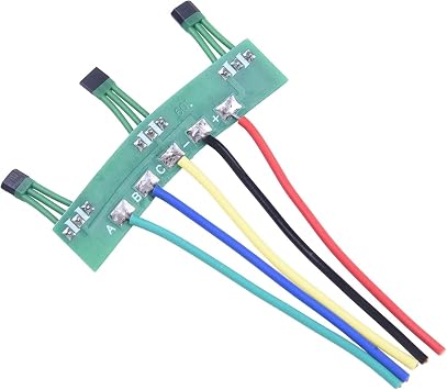 Ebike Hall Sensor 120 Degree for 3 Wheel Motor, 413 Sine Wave Controller Board with Cable, Green PCB Replacement Part for Electric Scooter Brushless Motors
