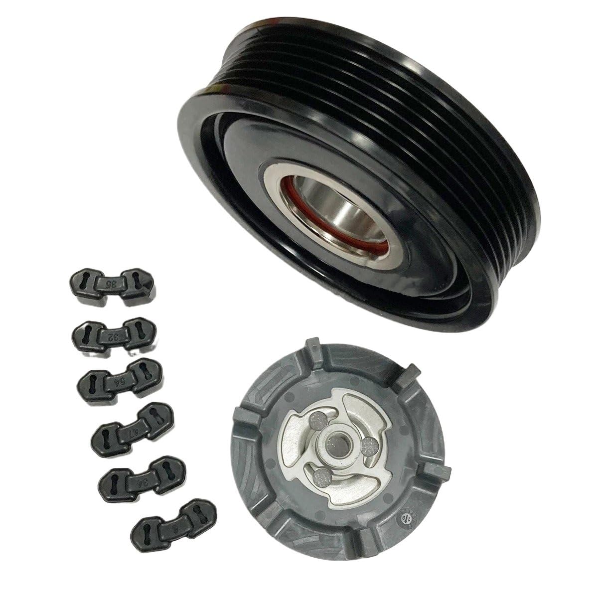 Compresor aire acondicionado Polea De Embrague Del Compresor De Aire Acondicionado Para Peugeot 3008 508 308 5008 9675657880 9675659980 9676443980 9676862380