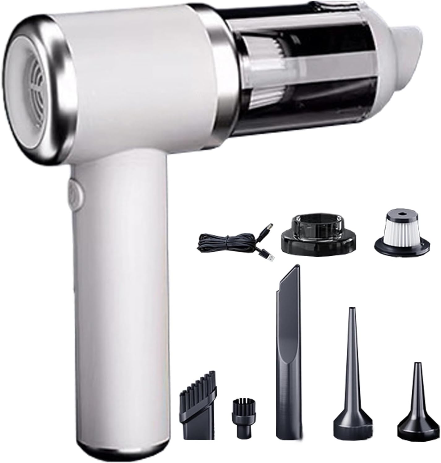 Vacuum for Car | Cordless Washable Filter | Portable Car Vacuum,for Auto Dashboard Seats Carpet Home Living Room Bedroom Dust Debris