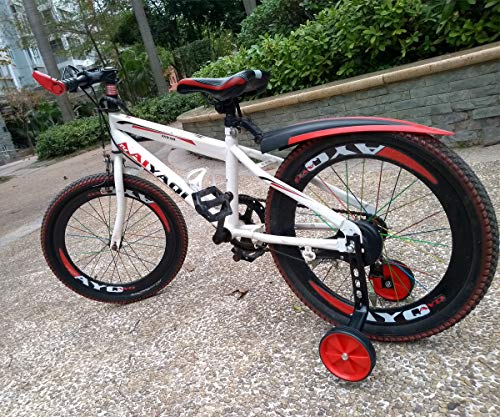 Gugou Adjustable Bicycle Training Wheels Heavy Duty Rear With Stabilizers Mounted Kit For Kids Boy Girls Suitable For 12 14 16 18 20 Inch Children's Single Speed Bikes (Red) #TOP4