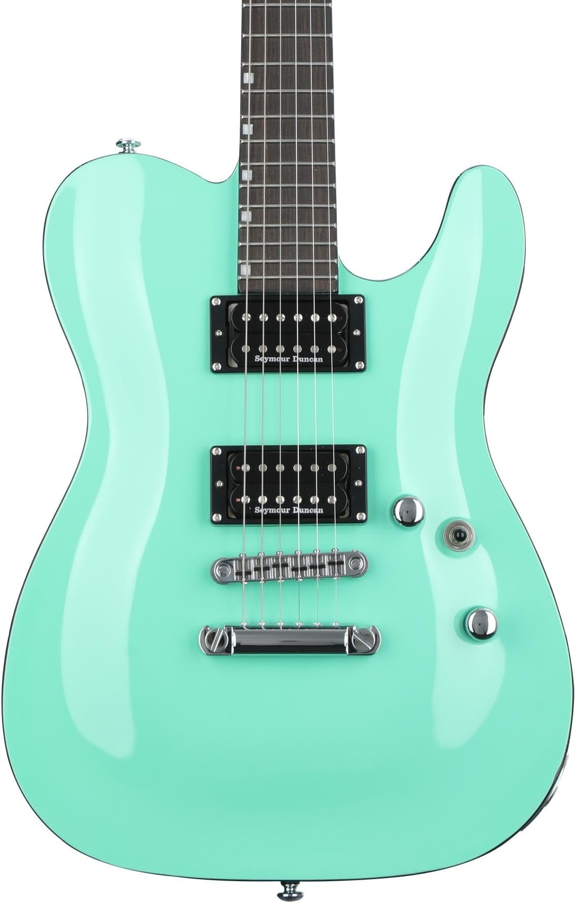 ESP6 String LTD Eclipse ’87 NT Electric Guitar, Turquoise, Right, (LECLIPSENT87TURQ)