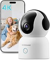 Vista 10 de Cámara de seguridad para interiores 4K, cámara de vigilancia PTZ de 360° con tarjeta SD de 64 GB, detección de llanto humano AI/mascota/bebé, WiFi