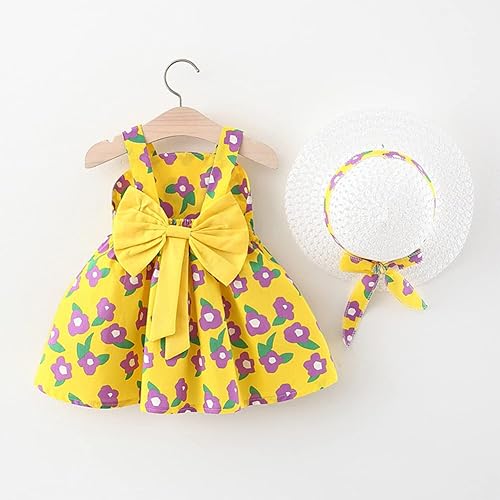 Miniatura 2 de Vestido tutú de verano para niñas pequeñas, sin espalda, vestido de princesa para fiesta de cumpleaños, vestido de verano con lazo floral con