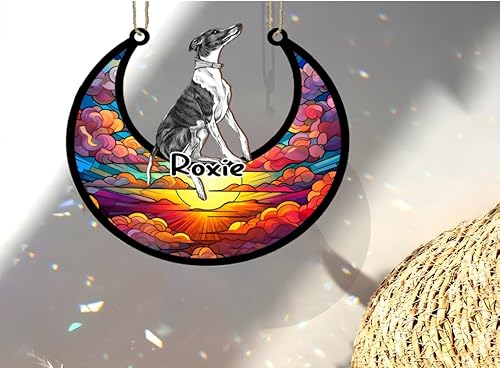 Vista 41 de LOVELYPOD Adorno de Navidad personalizado de perro pastor alemán, atrapasoles conmemorativo, adorno de Navidad de pastor alemán con nombre, pérdida