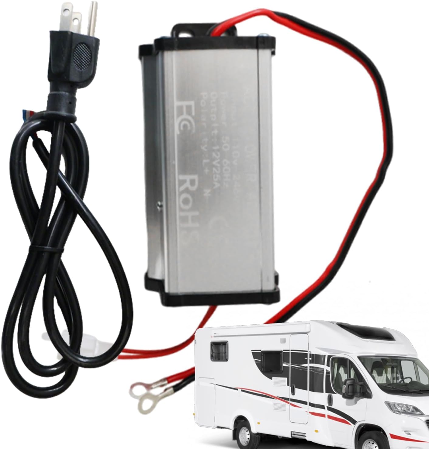 ディーゼルヒーター電源 | 携帯用機器 プラグアンドプレイ式 電圧コンバーター - 220Vから12Vへの RV用変換器 - トラッ
