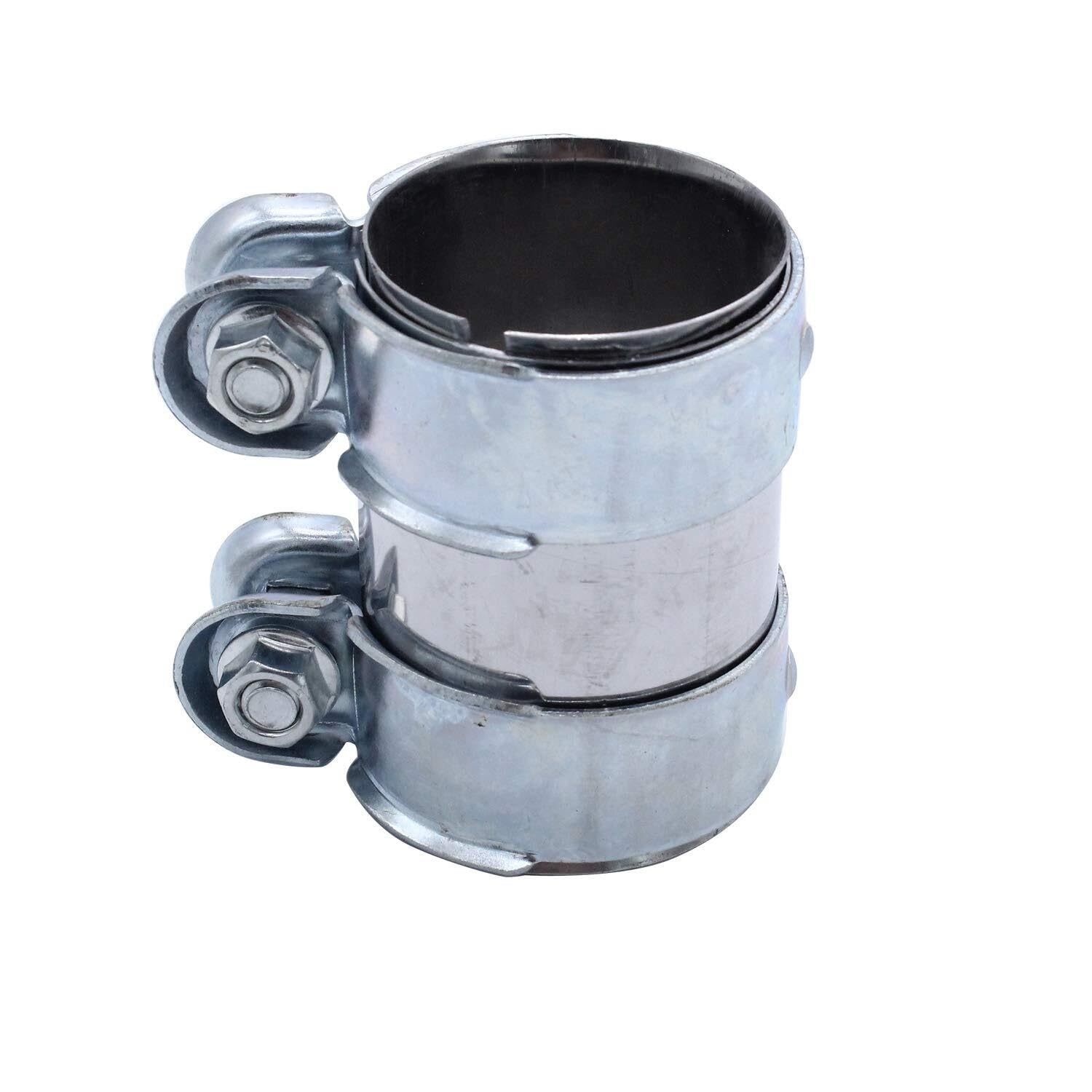 Connecteur d'échappement double bride en acier galvanisé anti-rouille durable