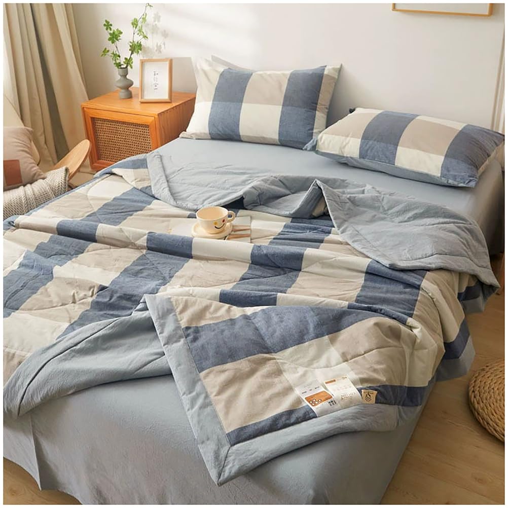 Couette légère été en coton pour des nuits fraîches à deux