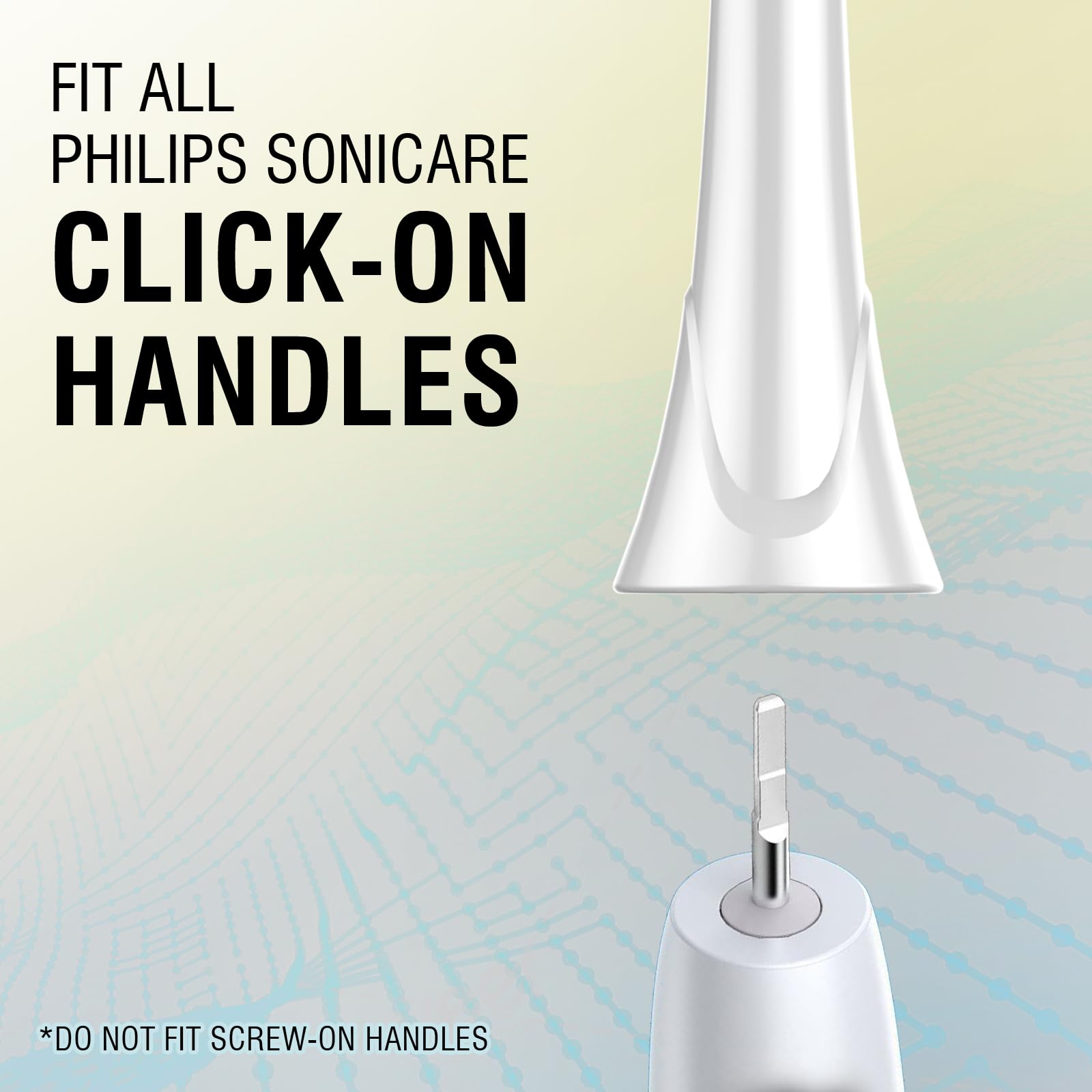 Cabezales de cepillo de repuesto solo compatibles con cepillos de dientes eléctricos Philips Sonicare, 8 unidades, repuestos para ProtectiveClean, para DiamondClean y para ExpertClean