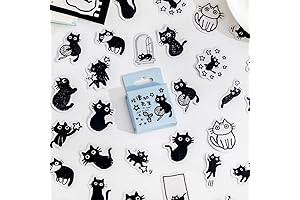 Multipurpose Cat Stickers for Phone Cases, Scrapbooking, and More