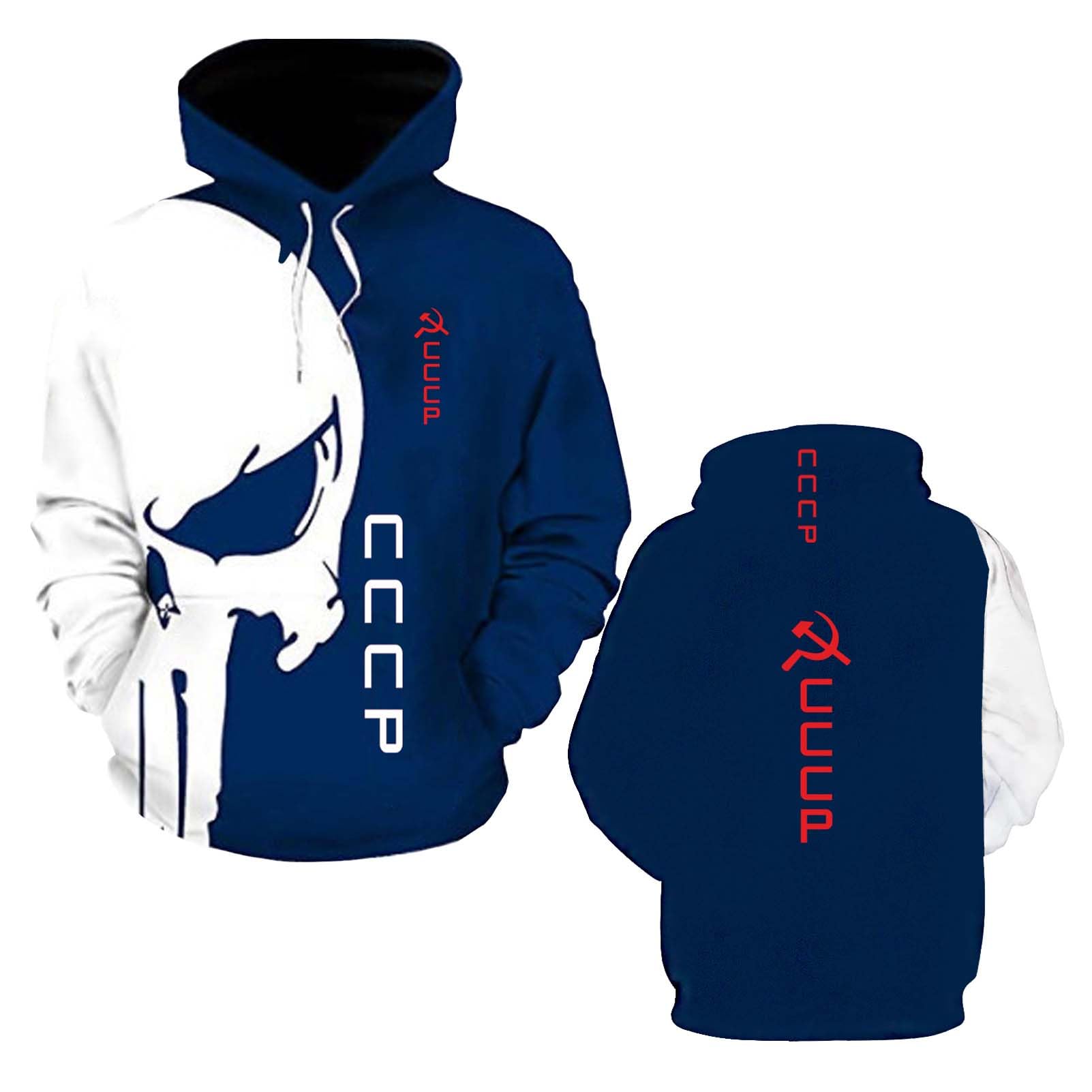 WDGYZZXJ Mens Hoodies Printed Coats for C.C.C.P 3D Tops Hoody Training Jackets Jumpers Tracksuit Hooded Outwear Long Sleeve Sweatshirt-F||l