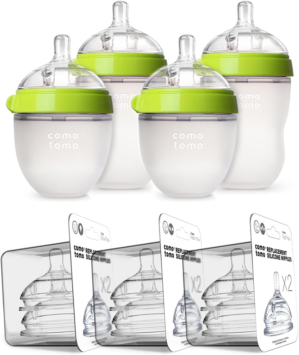 Baby Bottle Bundle, Green, (7 Piece Set)