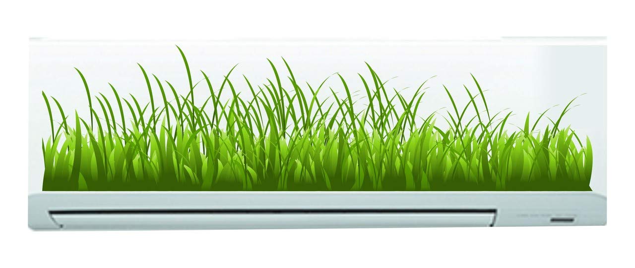 Divine Designs™ PVC Vinyl Self-Adhesive Grass AC Sticker for Living Room, Bedroom, Office Wall Decoration (10 X 33 INCH) Pack 1-image-26