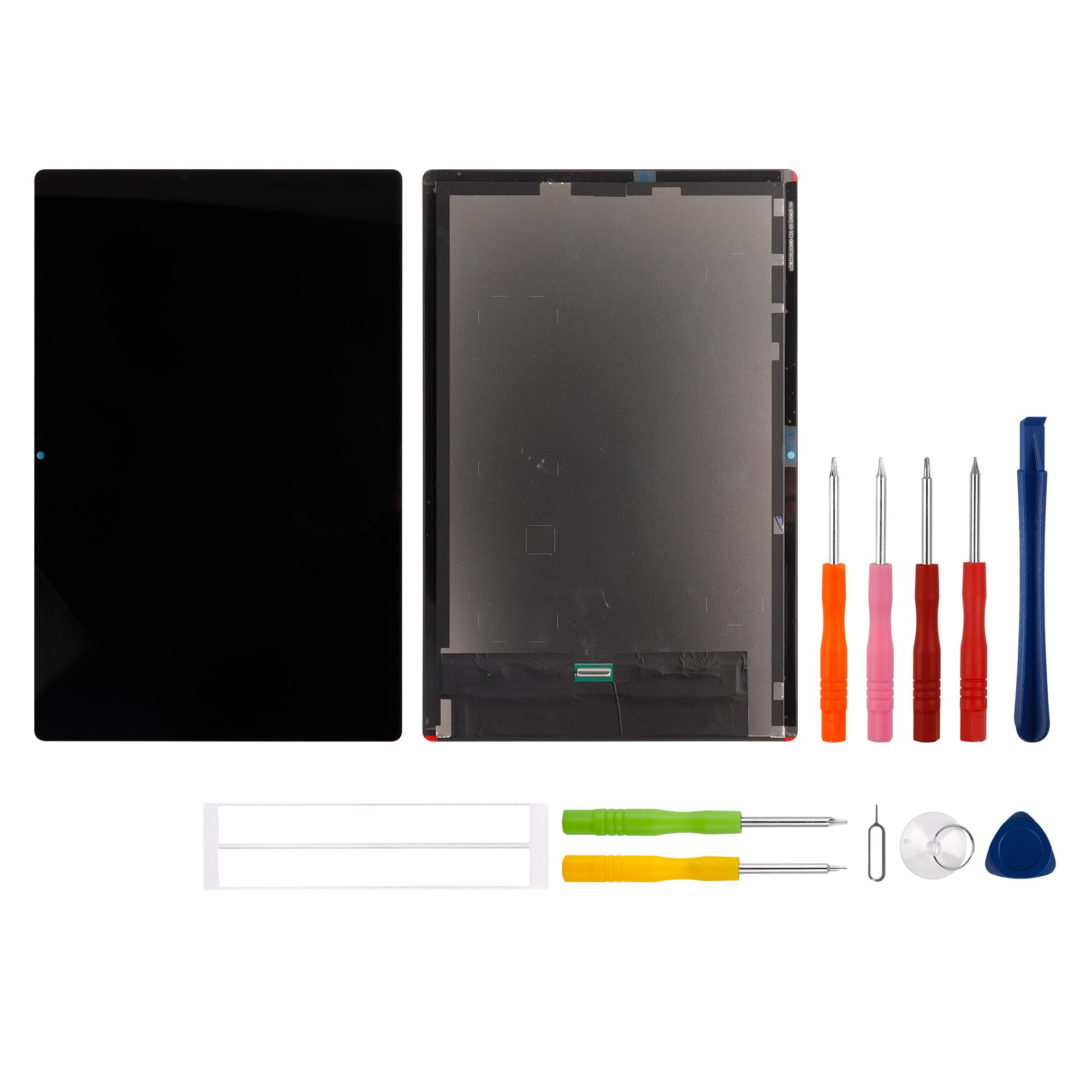 Pantalla LCD de repuesto de 10,5 pulgadas para Galaxy Tab A8 2021 SM-X200, SM-X205 pantalla LCD pantalla táctil Digital Assembly con kit de herramientas de reparación actualizado-negro