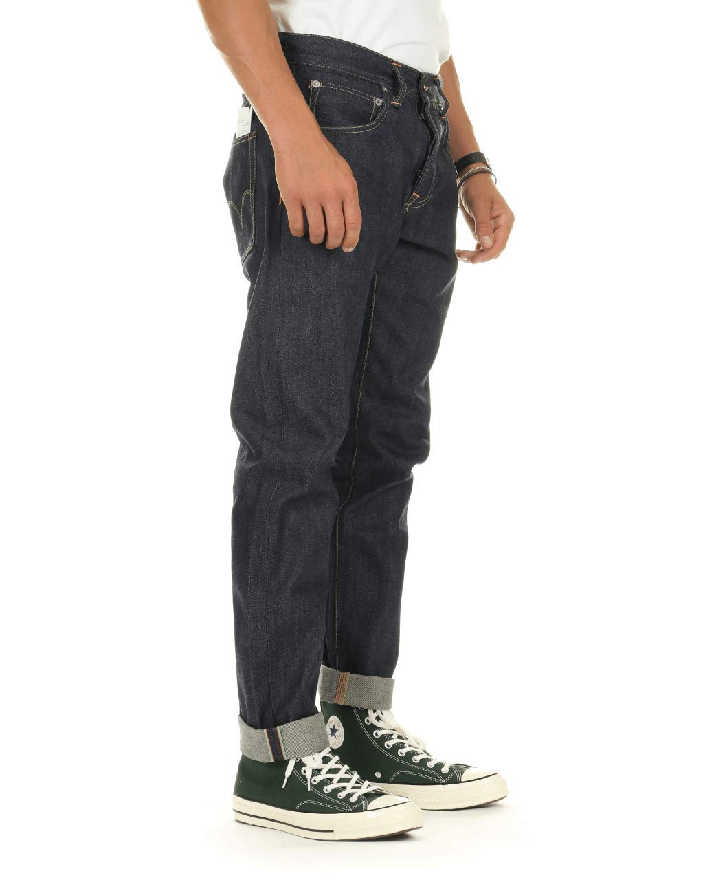Edwin ED-55, Regular Tapered, 63 Rainbow Selvedge Jeans, Unwashed