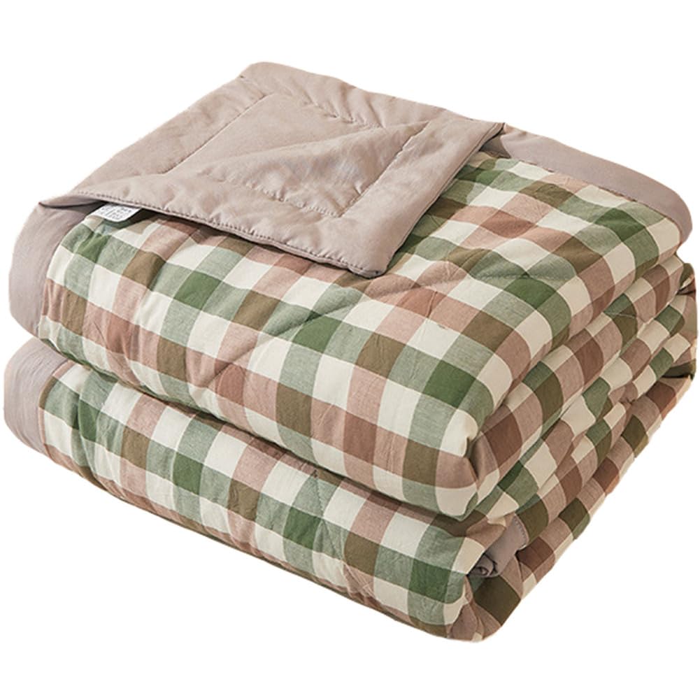 Couverture d'été fraîche en coton pour dortoir étudiant et chambre d'amis