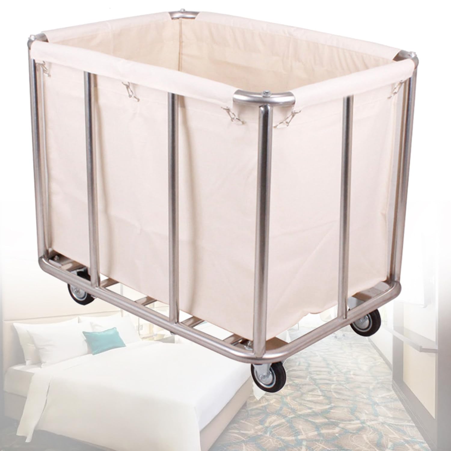 Chariot en lin épais au design durable et châssis robuste