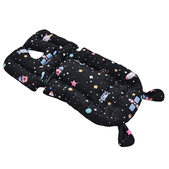 Stroller Pad, Sturdy Two Sided Baby Stroller Cushion Soft Skid Resistance Fabric for Outdoor for Indoor(?Little Astronaut?)