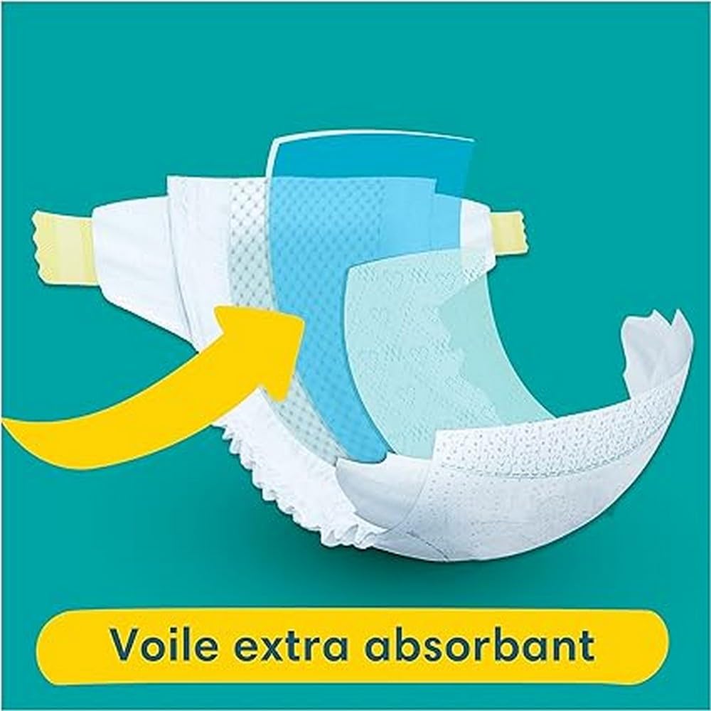 Pampers Pañales tamaño 4+ (10 – 15 kg) Baby Dry, Maxi Plus, caja de meses, hasta 12 horas de protección total contra fugas, 198 unidades