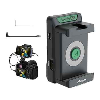 Accsoon SeeMo 4K HDMI アダプター Amazon.com: Accsoon SeeMo 4K HDMI Adapter for iPhone 16/15