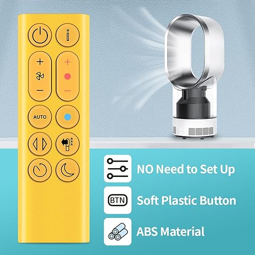 Miniatura 4 de PZL Nuevo control remoto de repuesto para purificador de aire Dyson Purifying Fan Air PurifierHeater Pure Hot + Cool HP04 HP05 HP06 HP09 (dorado)