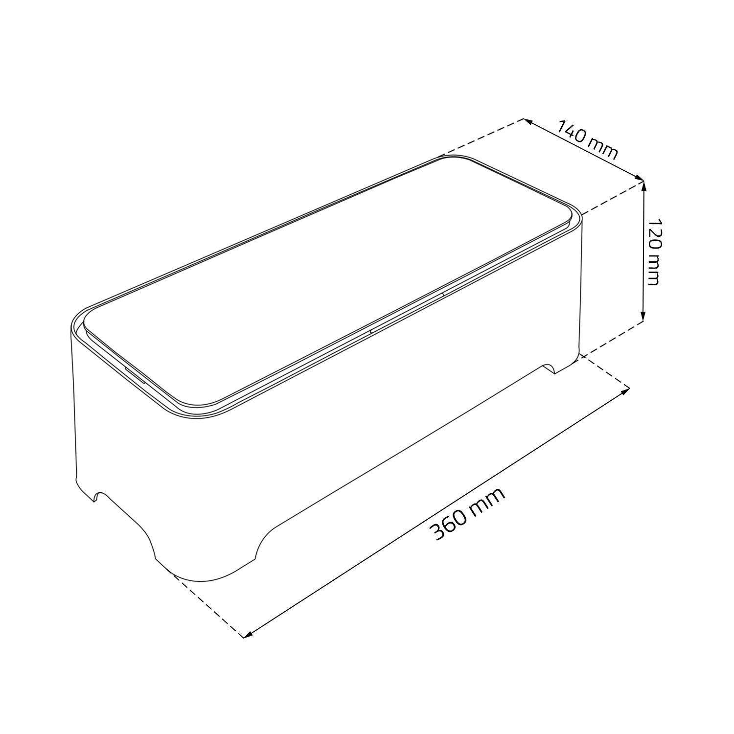 Allibert 220046Ãƒ'Ã‚ E-Box Cable Rectangular Polypropylene Storage Box White/Grey 36,79Ãƒ'Ã‚ x 14.7Ãƒ'Ã‚ x 12.6Ãƒ'Ã‚ cm