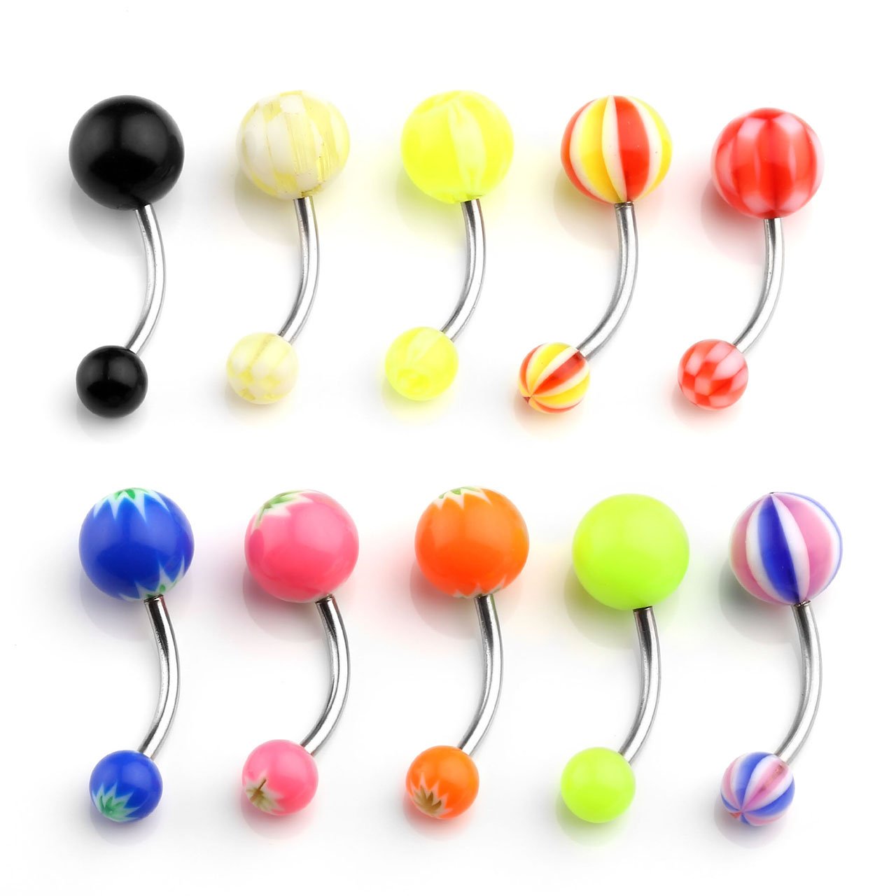 JOVIVI 126pcs Body Piercing Kit for Ear,Eyebrow,Nipple,Lip,Belly Button