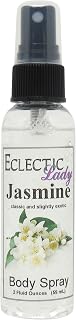Eclectic Lady Jasmine Body Spray, 2 ounces, Body Mist for Women with Clean, Light & Gentle Fragrance, Cologne with Soft, Subtle Aroma For Daily Use
