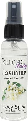 Jasmine Body Spray, 2 ounces, Body Mist for Women with Clean, Light & Gentle Fragrance, Long Lasting Perfume with Comforting Scent for Men & Women, Cologne with Soft, Subtle Aroma For Daily Use