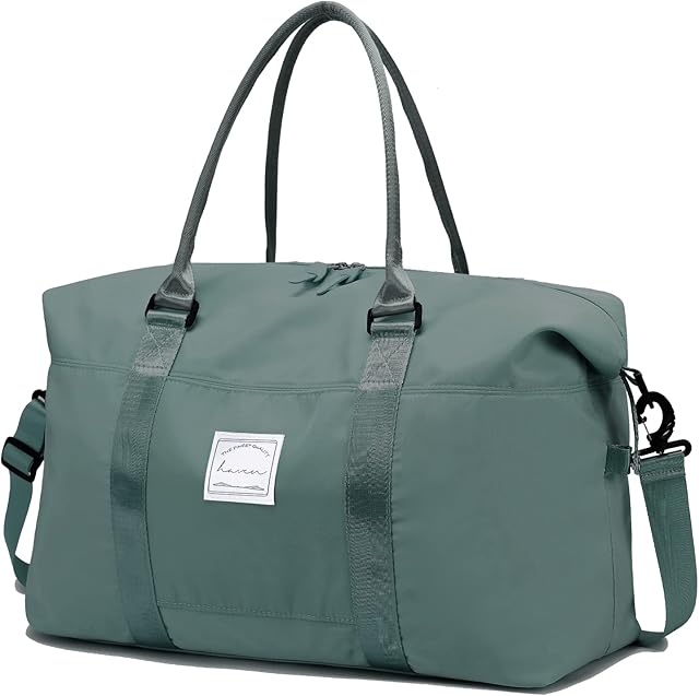 VMIKIV Sports Gym Bag Womens Travel Bag Mens Weekend Duffle Bag for Overnight Hospital Bag,Cabin Bag Hand Luggage Waterproof Carry on Bag for Easyjet Undearseat Tote Bags for Vacation,Shopping,Sport
