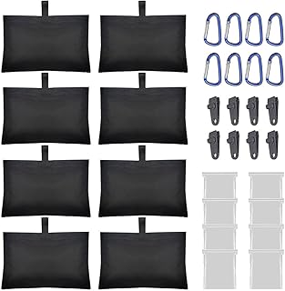 8 Packs Boat Cover Sand Bags for Boat Tarp Weights Mooring Sand Bags | Boat Cover Sand Bags Weights Marine Grade SandBags for Boat Cover Mooring Kits, Weighted Bags for Car Pool Cover Canopy Tent