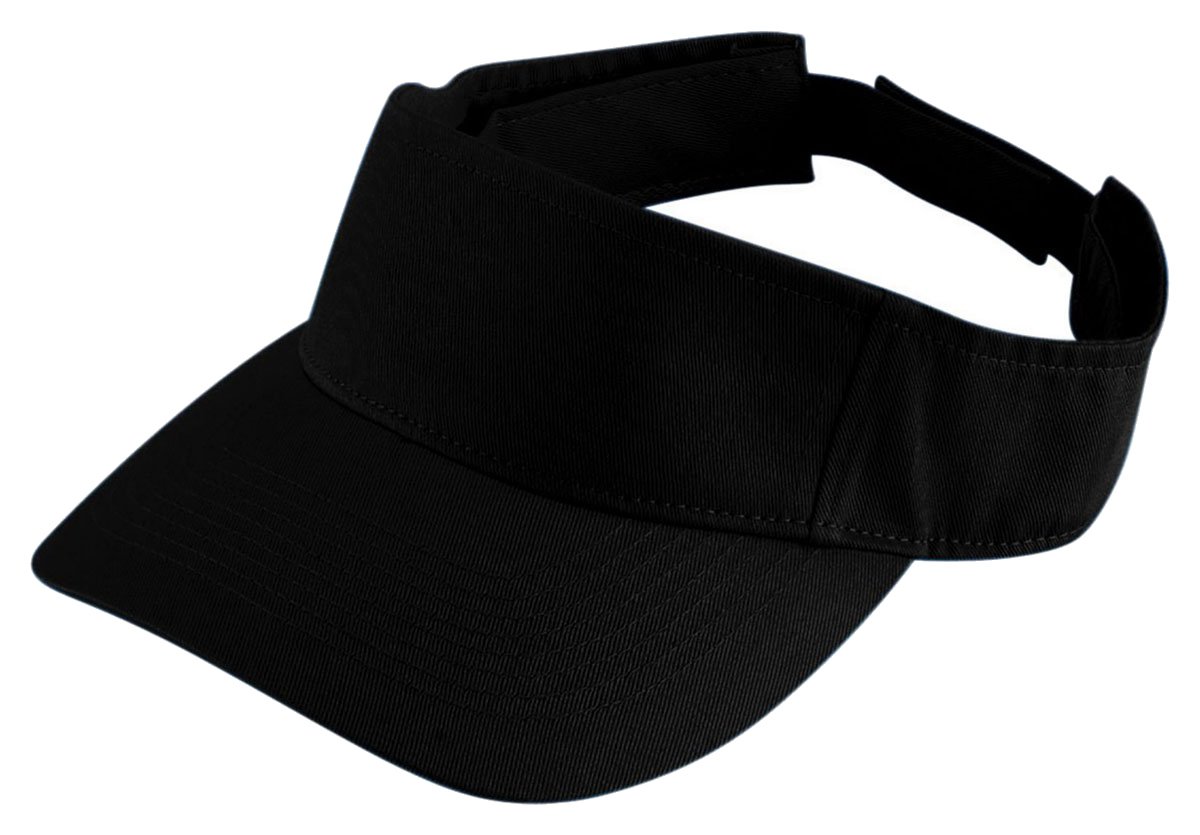 Augusta Sportswear Youth Sport Twill Visor OS Black