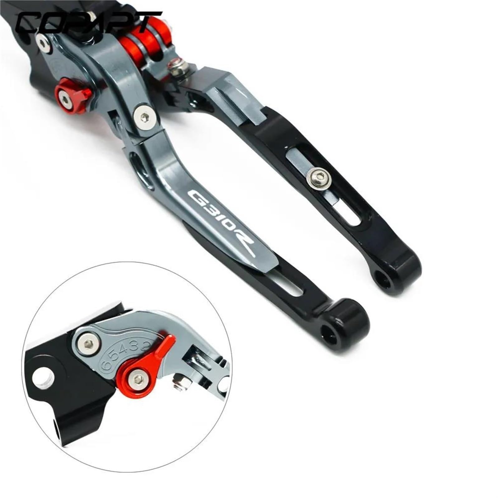 Leviers Frein & Embrayage CNC Pour BMW G310R / G310GS 2017-2018 – Réglables, Pliable, Ergonomique