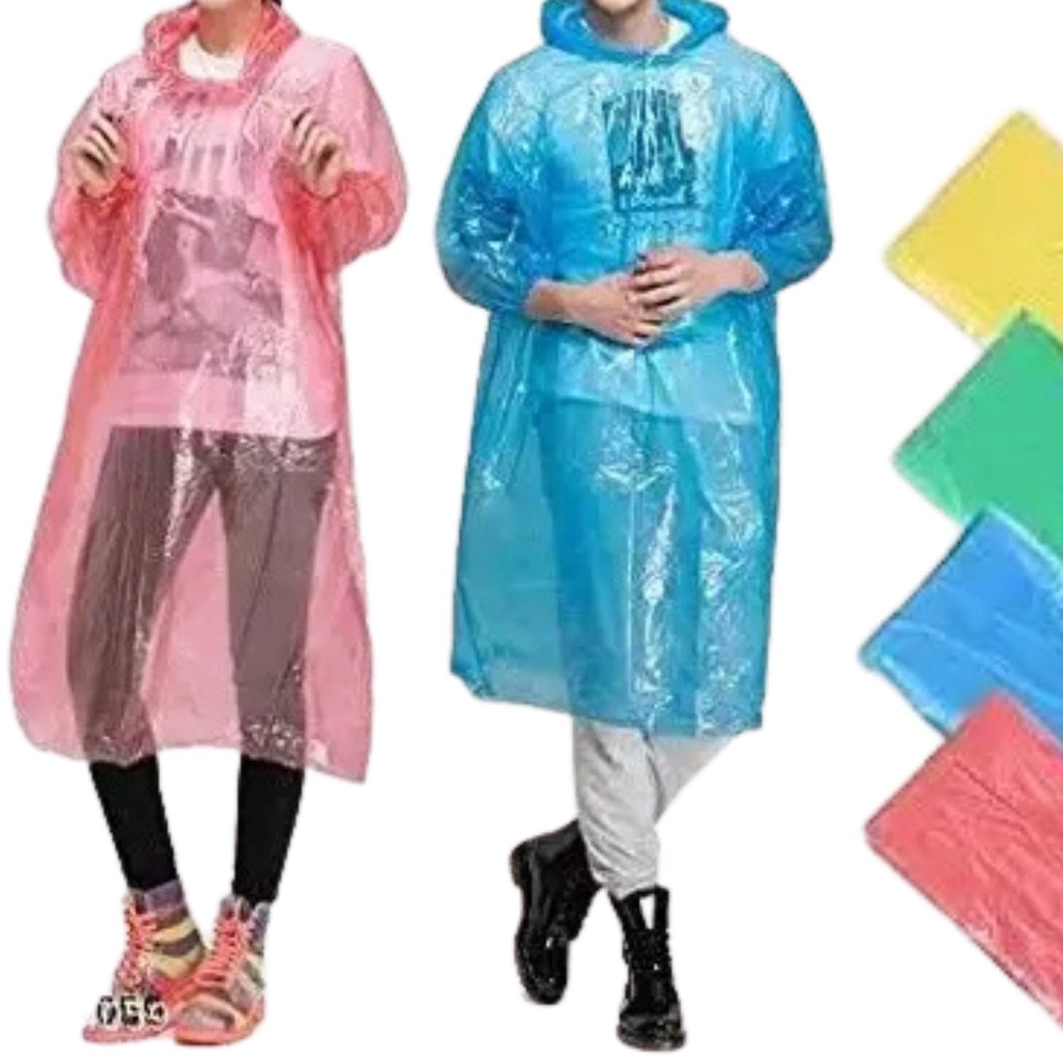 GOKYO Disposable Poncho For emergency one time use - Outdoor Essentials (Pack of 10)-picture-23