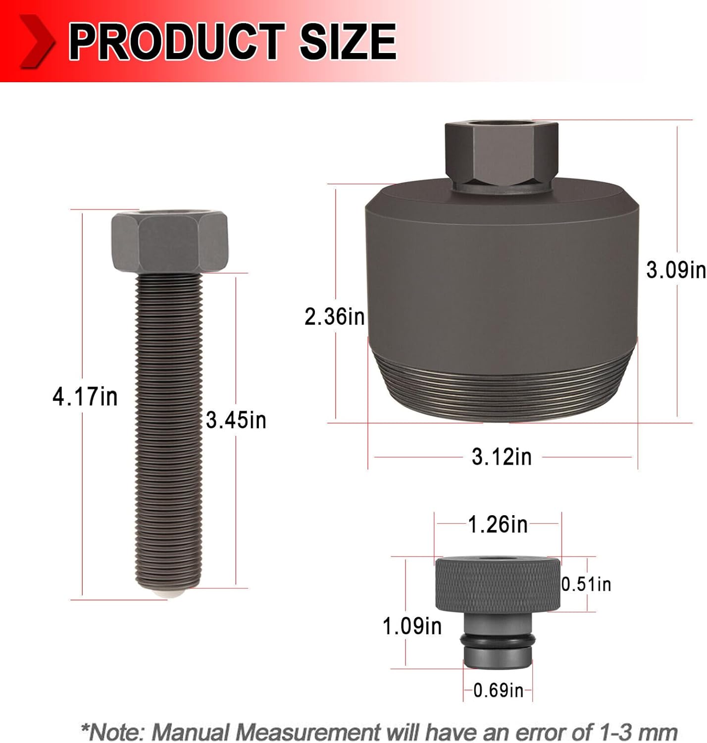 303-1510 6.7L Front Crankshaft Seal Remover Tool Compatible with 2011-2021 Ford Super Duty F250 F350 F450 F550, 2016-2021 F650 F750 6.7L Power Stroke Diesel, Replaces# ST-152