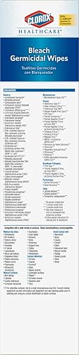 Miniatura 6 de Clorox Pro Healthcare - Toallitas germicidas de lejía, limpieza sanitaria y limpieza industrial, toallitas Clorox Wipes, 50 toallitas envueltas