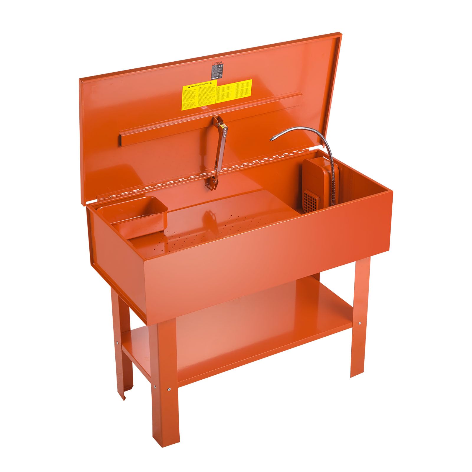 VEVOR Fontaine de Nettoyage, Fontaine de Dégraissage avec Cuve de Nettoyage 135 L et Capacité Solvant 65 L, Bac de Lavage pour Pièces Mécaniques Auto Garage Atelier, sur Pied, avec Pompe Électrique