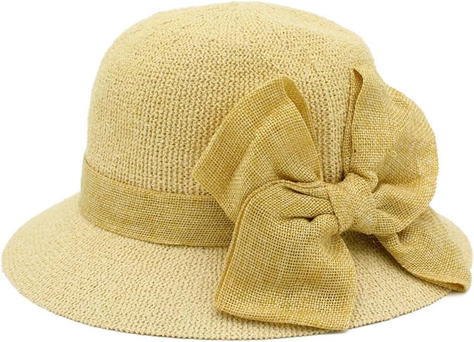 Bow Fisherman Hat Women's Spring Shade Breathable Basin Sun Block St(D)