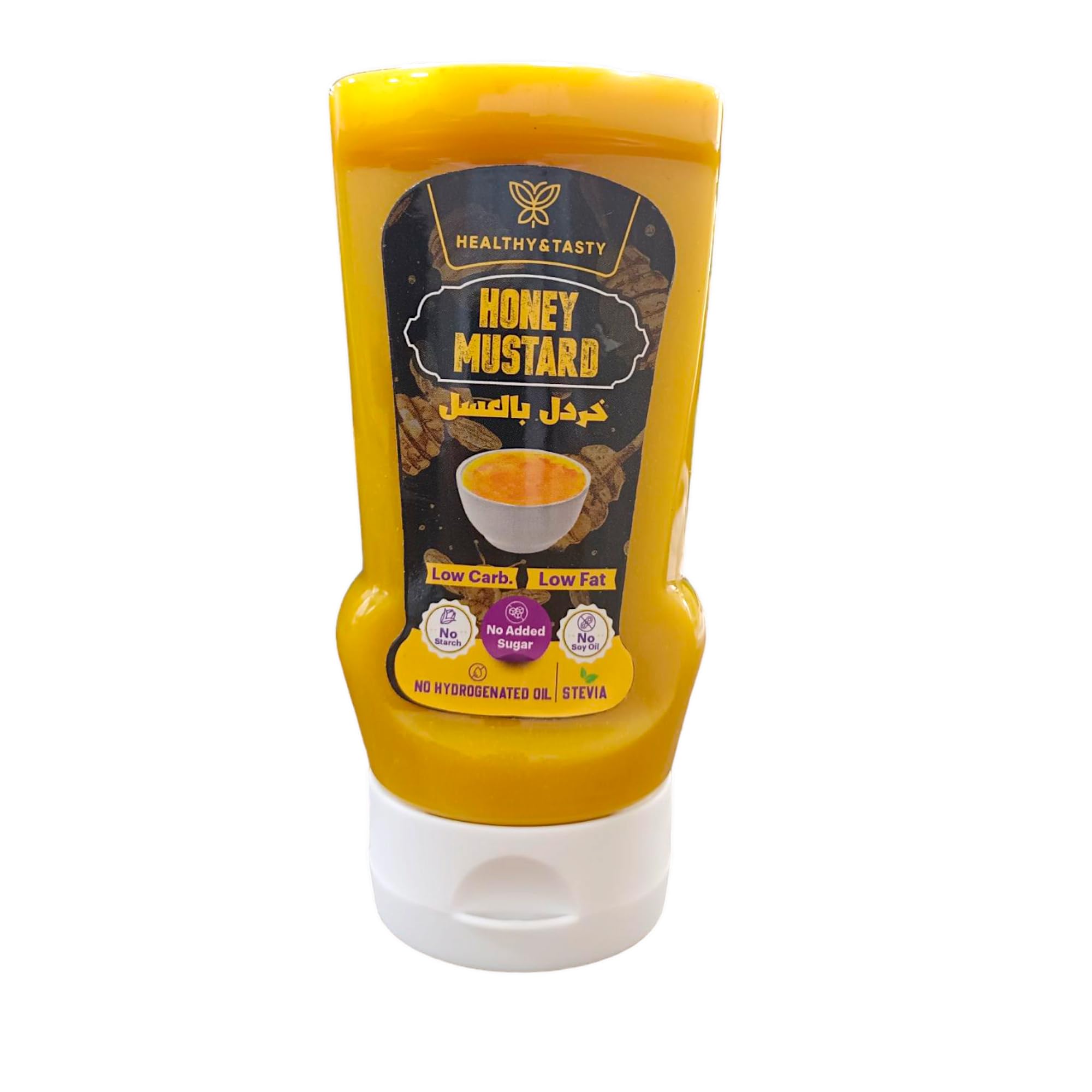 Healthy & TastyHoney Mustard Sauce, 340 ml, Low Carb, Low Fat, No Starch, No Added Sugar, No Soy Oil, No Hydrogenated Oil