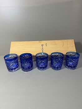 2176 愛文　切子硝子　グラス　5客　未使用 2176 愛文 切子硝子 グラス 5客 未使用 - メルカリ