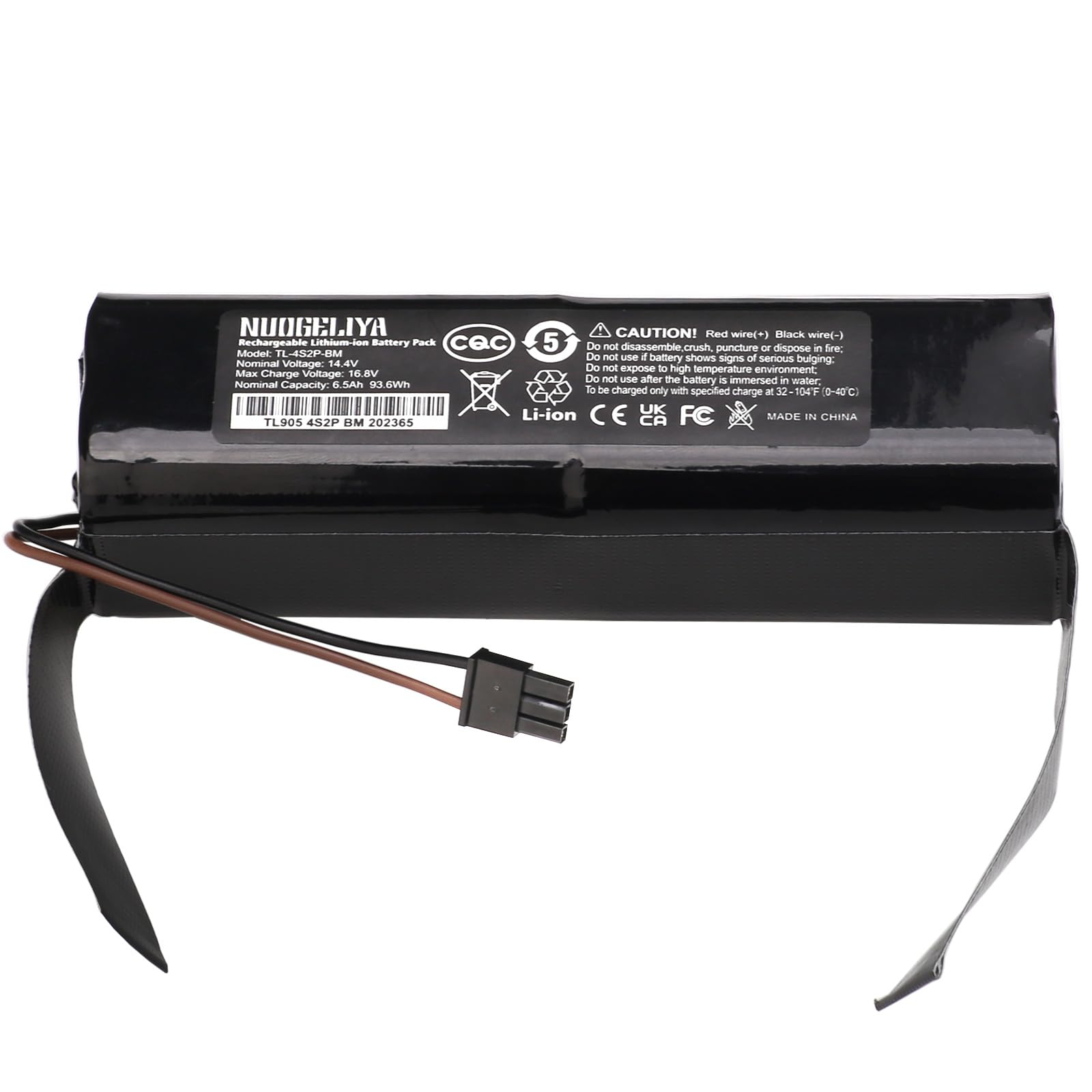 Do Eufy RoboVac X8, RoboVac X8 Hybrid, RoboVac X8 14,4 V 6500 mAh akumulator zastępczy do odkurzacza Robotic Vacuum akumulator