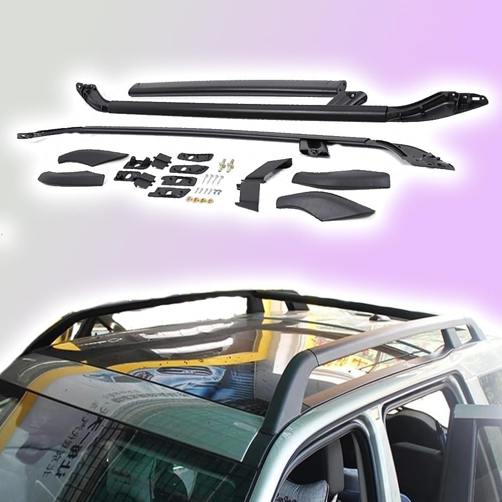 Aluminum Roof Rack for Freelander 2 LR2 2006-2016 crossbars for Secure Luggage Cargo Storage Durable for Travel Adventures Black(2PCS)
