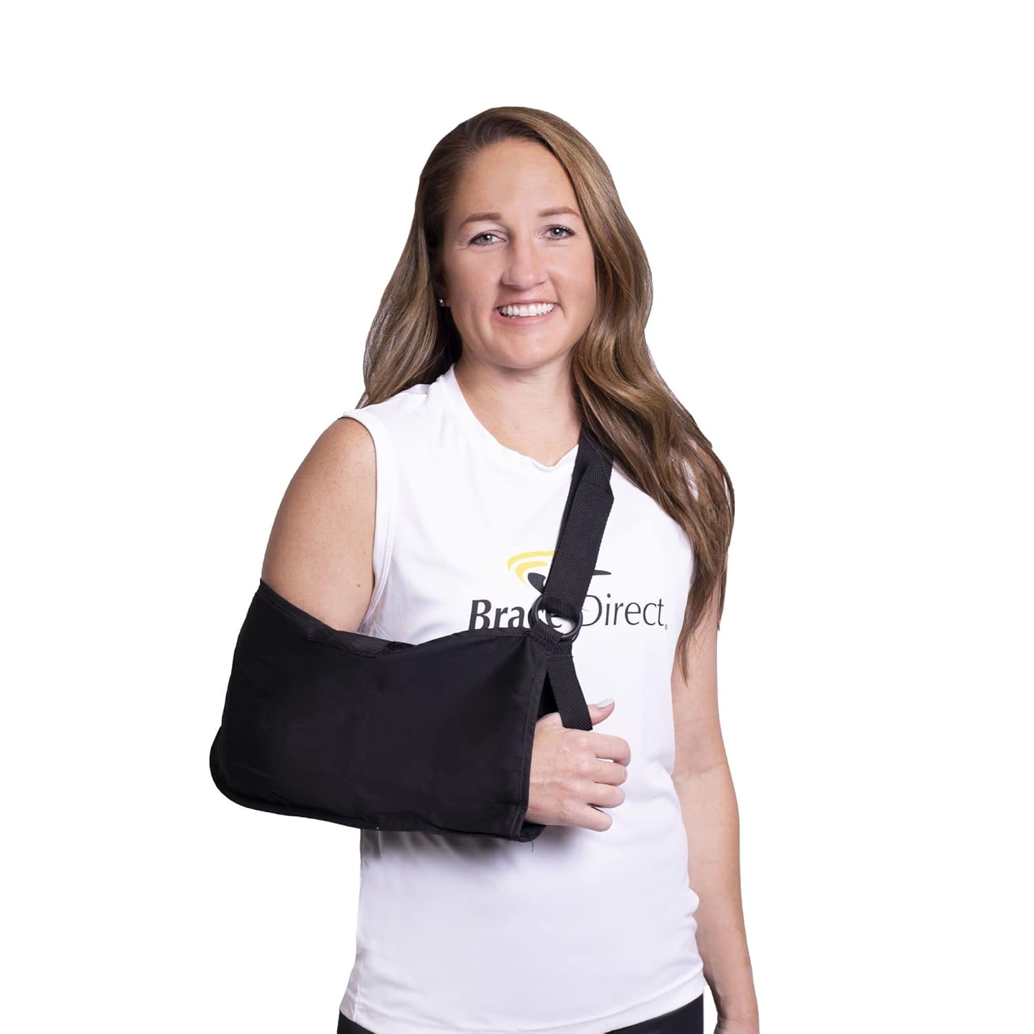 Brace Direct Arm Sling- Immobilize Arm and Shoulder- Cast Support, Post Surgery, Arm, Wrist & Hand Injury, Fractures, Sprains & Strains- Left or Right Arm : Health & Household