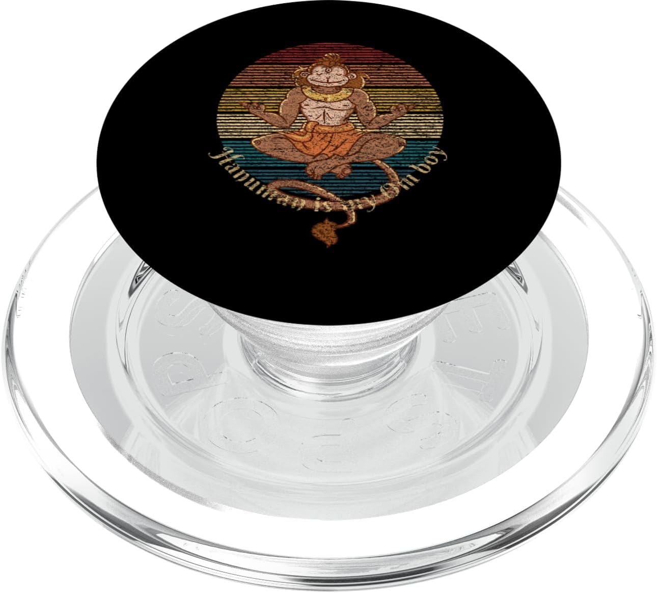 Funny Hanuman is My Om Boy Hindu God and Divine vanara PopSockets PopGrip for MagSafe