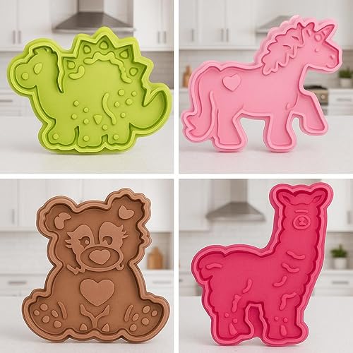 Miniatura 2 de Mrs. Anderson's Baking Cortadores de galletas de animales, sin BPA, juego de 4