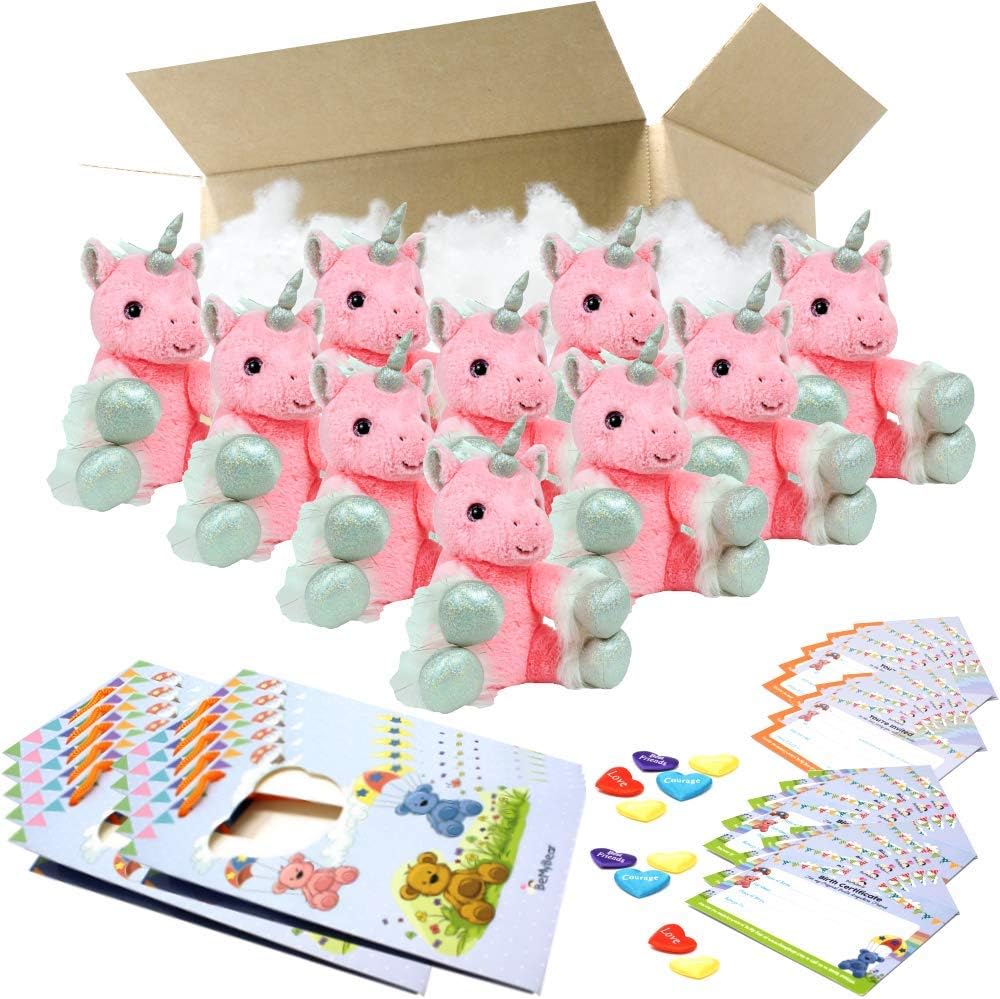 Starlight Unicorn 8" Teddy Bear Making Birthday Party Pack (10 x Kits) from