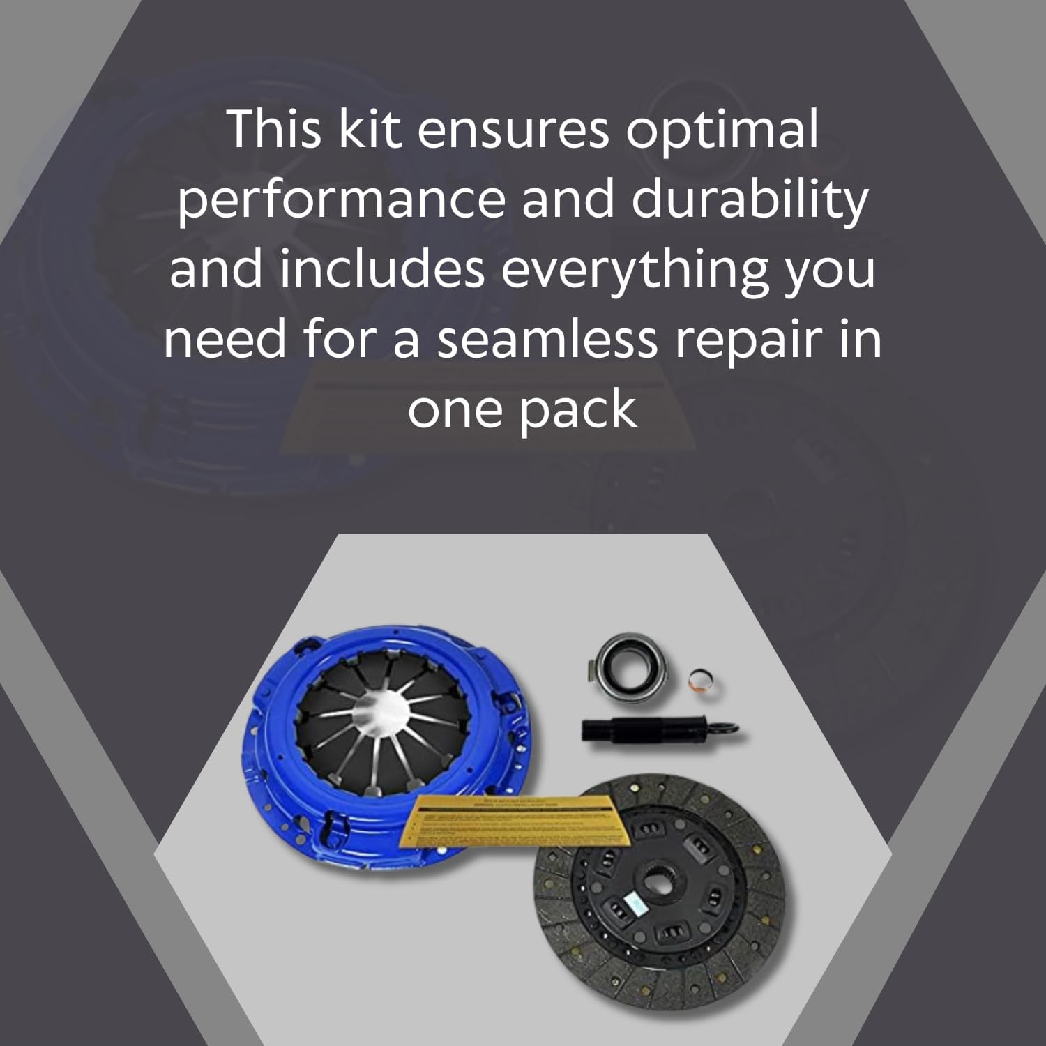 EFT Heavy Duty Stage 1 Clutch Kit Set For 2003-2017 Honda Accord 2.4L, 2009-2014 TSX, 2012-2015 Civic Si - Heavy Duty Sprung Centre For Enhanced Performance & Durability - 12 Month Brand Warranty