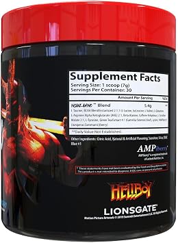 Insane Labz Hellboy Bundle, Psychotic Hellboy Pre Workout and Insane Amino BCAA, Increase Muscle Mass, Strength, Focus and Recovery Time, Blue Raspberry
