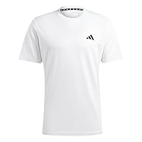 adidas Uomo Train Essentials Training Tee, White/Black