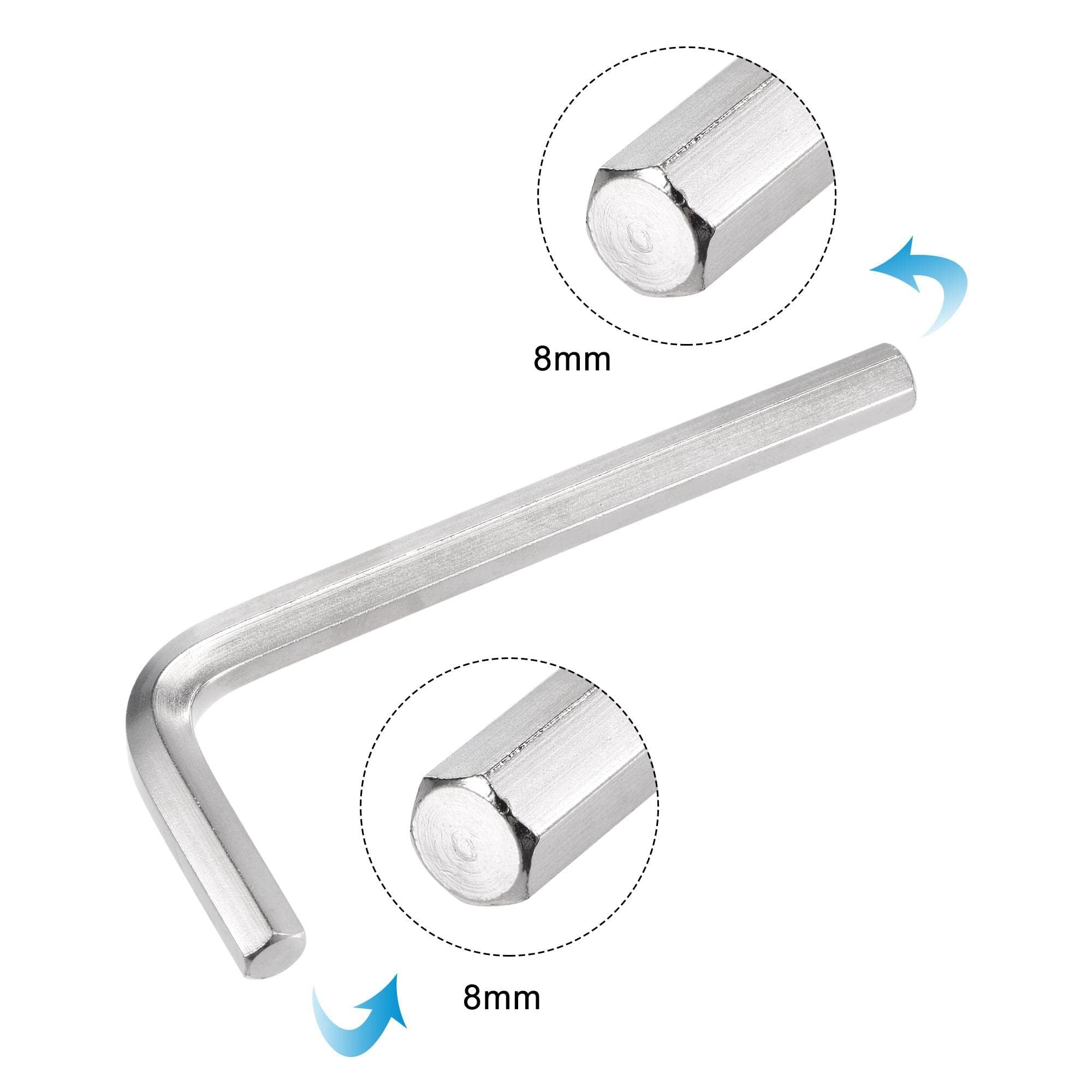 TOP-VIGOR 1Pcs 8mm Hex Key Wrench, Metric CR-V L Shaped Allen Key Imperial Hexagon Head Spanner Tool for Repairing Installation - Image 4